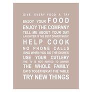 Make time for family with the uplifting looks of the Kitchen Rules Bus Roll Print from Almond Tree Designs in your home.