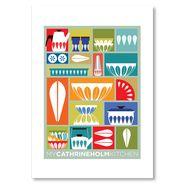 Give stylishly timeless Scandi looks to your home with the invigorating colours of the My Cathrineholm Kitchen Print Art from Americanflat.