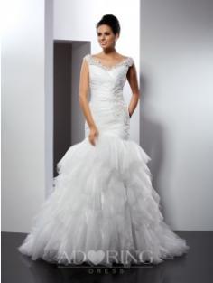 Mermaid Cathedral Train Wedding Dress 51069