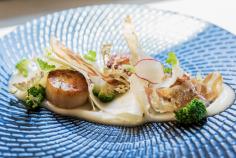 Six Course Tasting Menu
$65 per person
Matched wine an additional $35 per person

Chilled Sydney rock oysters V
With cucumber ice and finger lime
Jansz Premium Cuvée NV, Tasmania

Pan seared scallops GF
Pancetta pea, radish, baby fennel
Mountadam Riesling 2015, Eden Valley, SA

Compressed watermelon V
With olive, mozzarella, tomato, basil crunch McWilliams
Appellation Chardonnay 2015, Tumbarumba, NSW

Roasted ocean trout GF
With blue mussels, spinach, saffron cream, zucchini
Brokenwood 8 Rows Sauvignon Blanc Semillon 2014, ​
Hunter Valley, NSW

Flinders Island rump of lamb GF
Smoked aubergine, onion marmalade, asparagus, sheep’s milk fetta, olive paint, confit tomatoes
Ferngrove Symbols Cabernet Merlot 2012, Margaret River, WA

Roasted pineapple V
Coconut sponge, brandy snap, tropical foam
Keith Tulloch Botrytis Semillon 2012, Hunter Valley, NSW

V = vegetarian GF = gluten free DF = dairy free