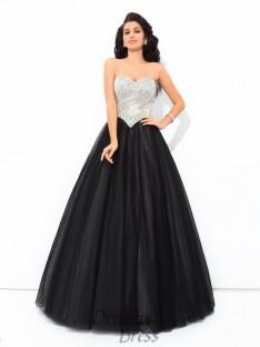 Ball Gown Sweetheart Paillette Net Quinceanera Dress
