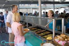 Lunch is served on the pontoon