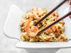 Rice Cooker Teriyaki Shrimp and Rice