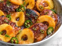 Skillet Pineapple BBQ Chicken