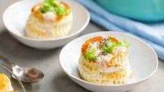 Clam Chowder Stuffed "Biscuits"