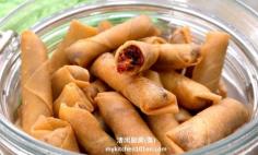 Crispy Sambal Dried Shrimp Spring Rolls