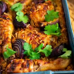 Chicken & Chilli Jam Traybake